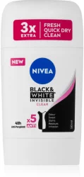 Nivea Black & White Invisible Clear antitraspirante solido 50 ml