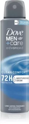 Dove Men+Care Advanced antitraspirante spray per uomo Clean Comfort 150 ml